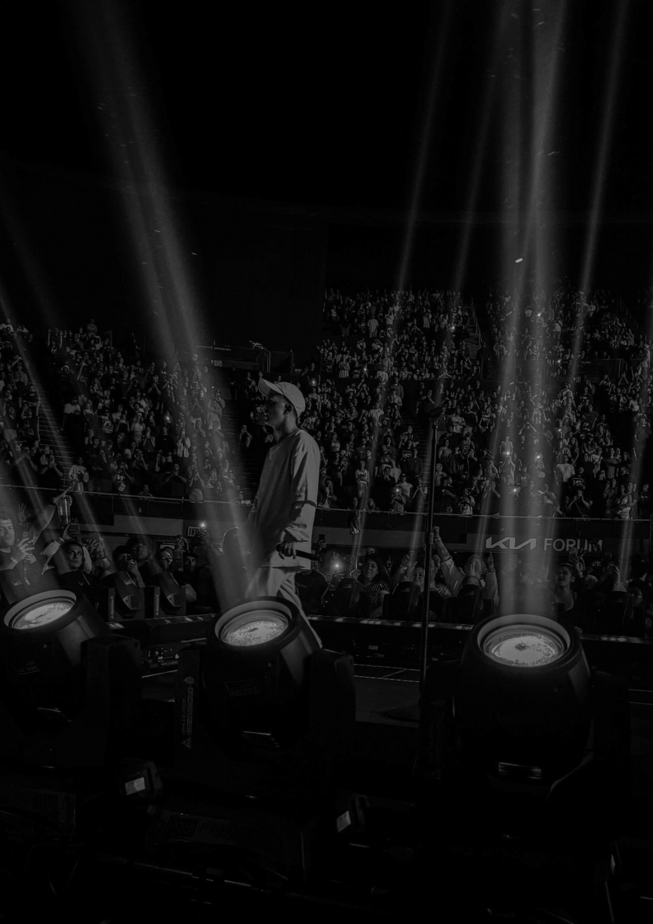 Sound system deployed for a concert