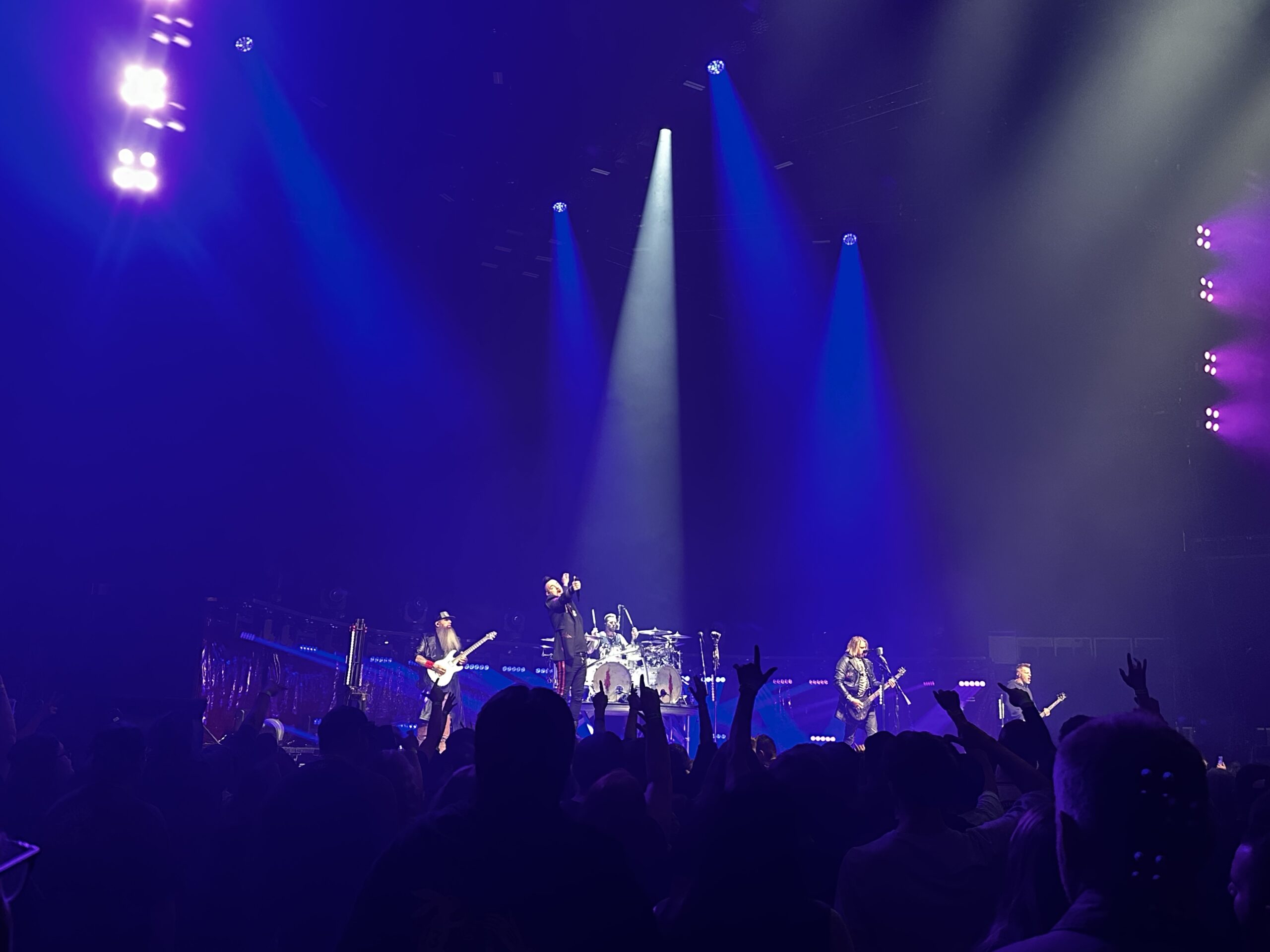 image of SPL being measured at FOH in a concert